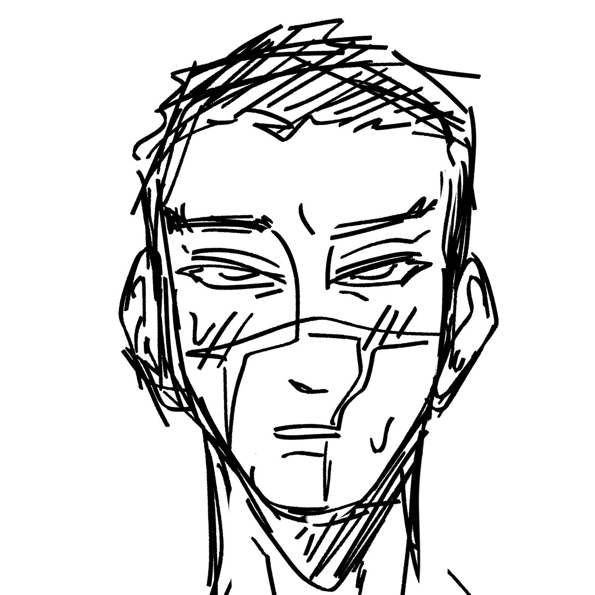 VILEVALENTINO's tweet photo. Tbt to when I drew this cutie patootie buzzcut Sugimoto bc of a sugio fic where he had to take it allll off the top

#goldenkamuy https://t.co/ky0tRd2GDv