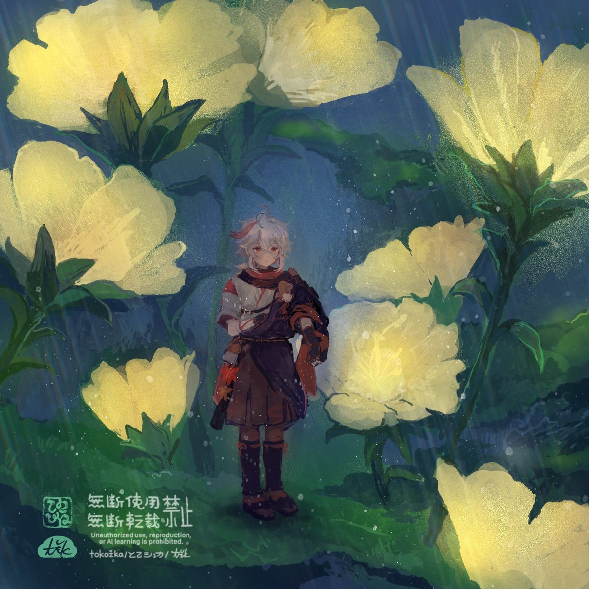 tkzk_game's tweet photo. ネップリにした絵のひとつ
万葉が小さいのではなく花がでかいスメール https://t.co/ia5b1lSOBM