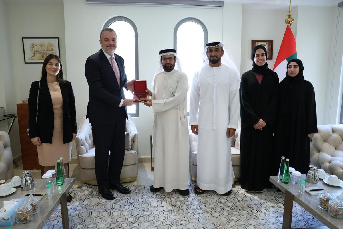 SRBinUAE's tweet photo. An insightful meeting with H.E. Dr. Ali Rashid Al Nuaimi, Chairman of the Defence, Interior, and Foreign Affairs Committee at the Federal National Council. Discussed growing bilateral relations, as well as latest regional developments. https://t.co/z4tbWICpbR