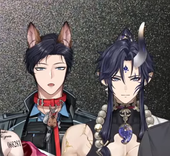 peepeepoopcat's tweet photo. just a pup admiring his papa oni 😳

#Zendclips #Caevidence https://t.co/Q2qnQ9KRHQ