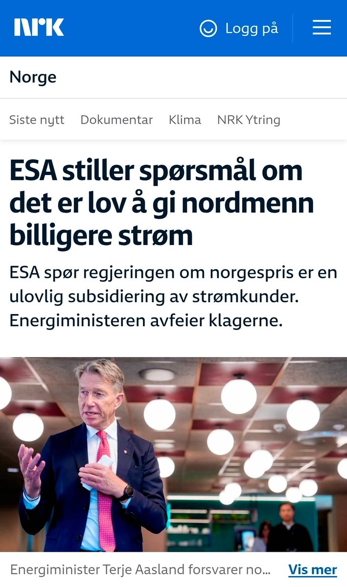 Bardar11's tweet photo. På tide å si opp EØS-avtalen.

I Norge bestemmer vi, det norske folk. 

Ingen andre.

De politikere som måtte mene noe annet, kan finne seg noe annet å gjøre.

Sett dere på en kaktus, ESA. https://t.co/fnKphMl2oc