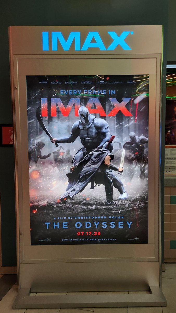 KngDty's tweet photo. Gonna be watching movie of the century in an hour IN IMAX 70MM!!!! https://t.co/mGEfv2mLjg