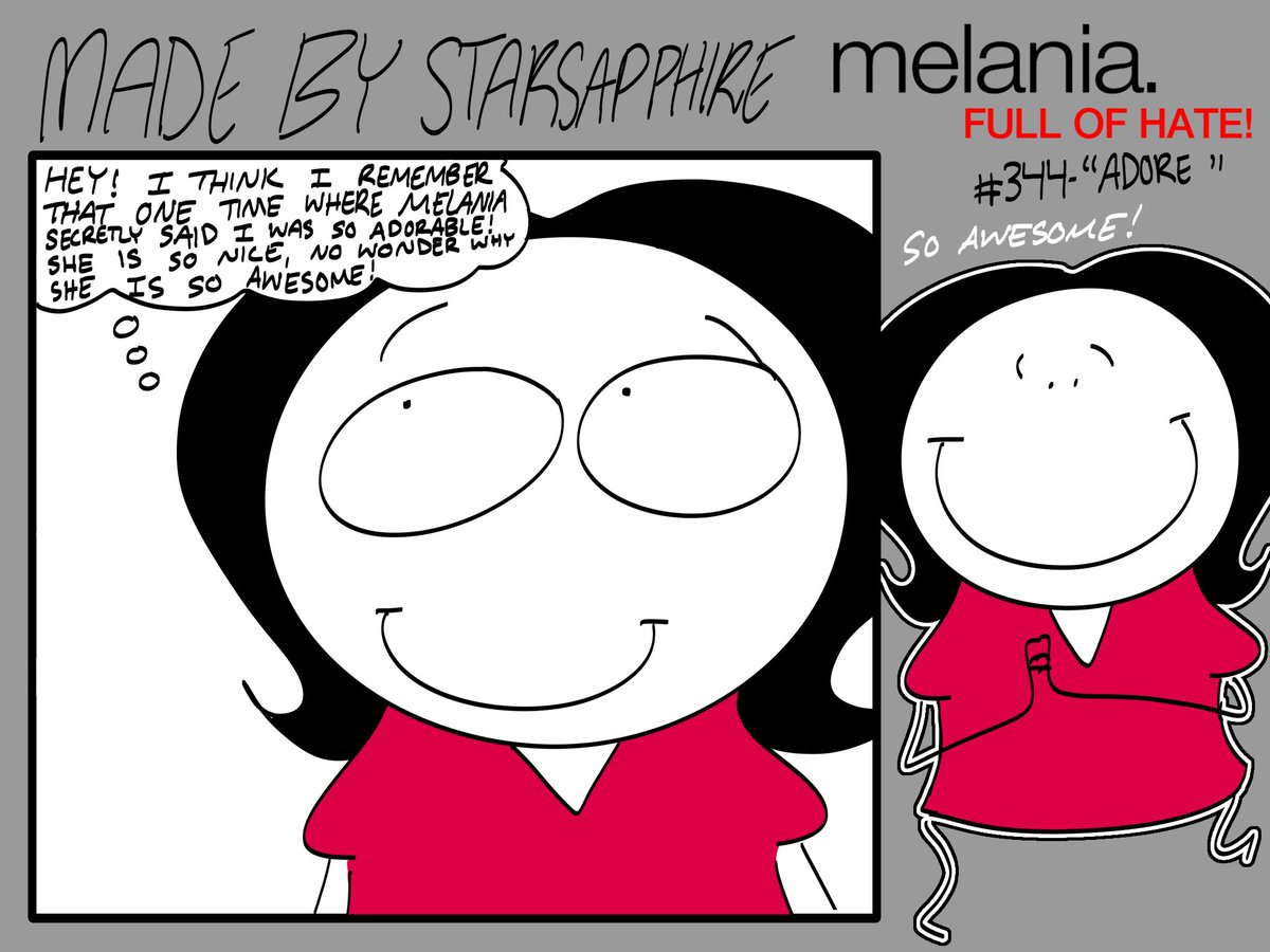 starsapphiress's tweet photo. MELANIA: FULL OF HATE 344 #melaniafullofhate #comicstrip
“Adore” https://t.co/dCYHXxuNmg