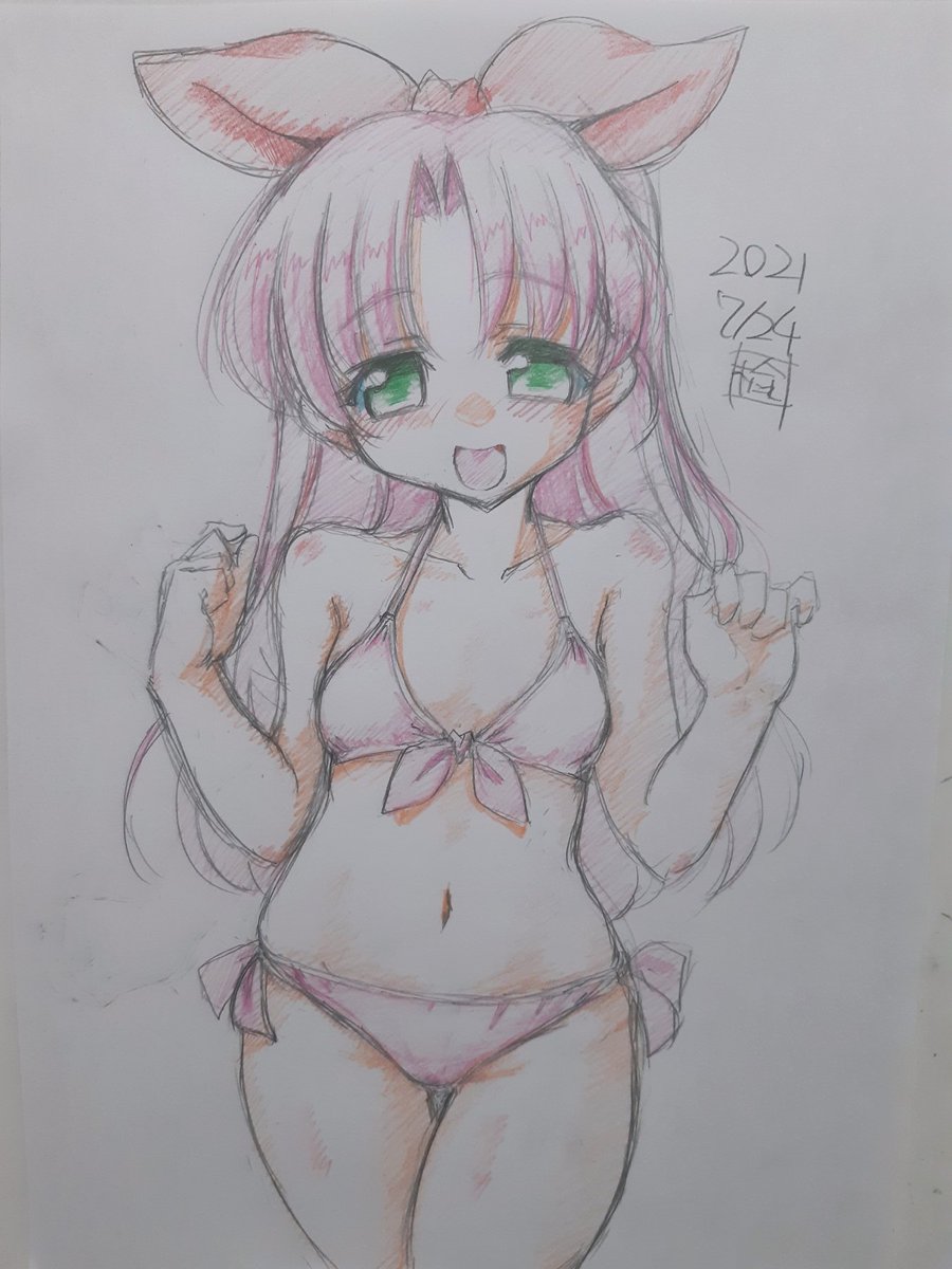 #これを見た人は無言で5年前の7月の画像を貼る 