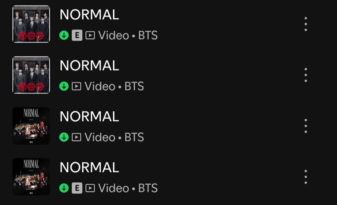 pearlytrivia's tweet photo. we now have 4 versions for “normal” on spotify and all these versions would get combined on spotify chart s. put them in your playlists wisely just don’t play them back to back so the streams don’t get filtered as looping !! https://t.co/ZILZLY50xR