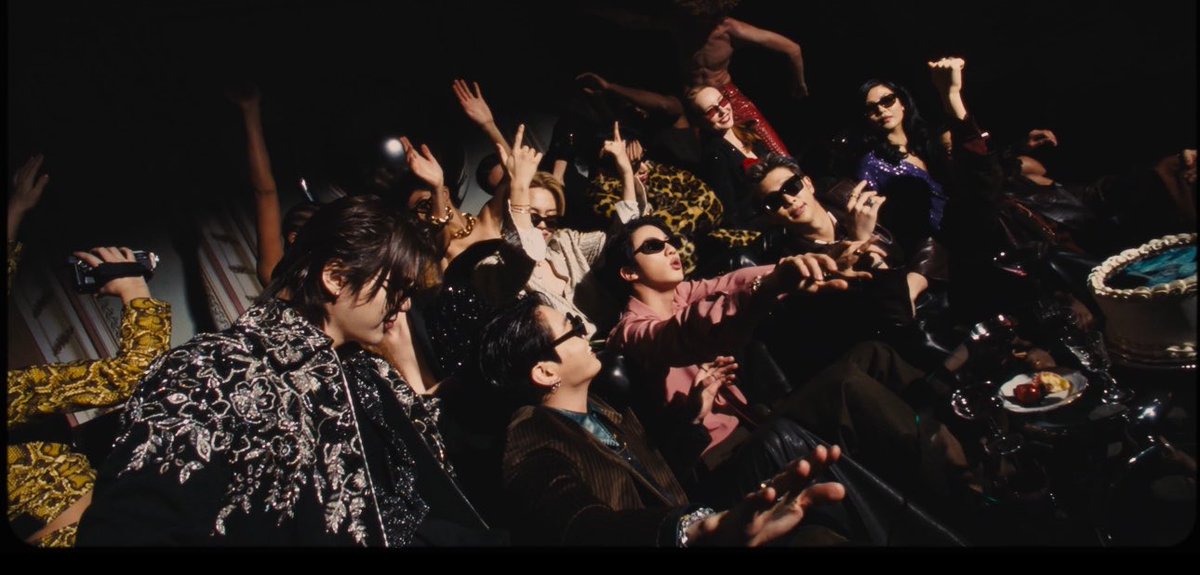 nyhsjtjbts's tweet photo. the alcohol, the women, the luxe attire, the partying. ‘normal’ takes everything korean idols are routinely dragged for and turns it into the concept itself. not provocation for the sake of it but artistic commentary on an industry that demands perfection and punishes adulthood https://t.co/A6mhIewwwB