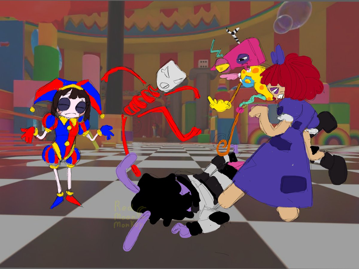 RedMoon_Monkey's tweet photo. "Reunion"

Unfortunately it didn't fit, the rest is in the comments.

#tadc #jax #comic #art #humor https://t.co/EGvQp2DrIA