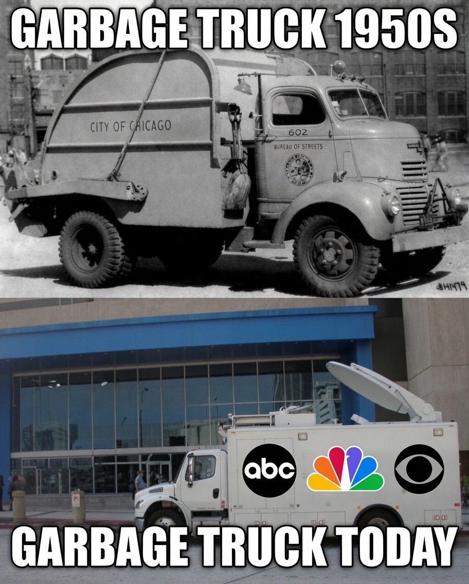 PlanetOfMemes's tweet photo. Garbage truck today. https://t.co/PiMtYSbqXh