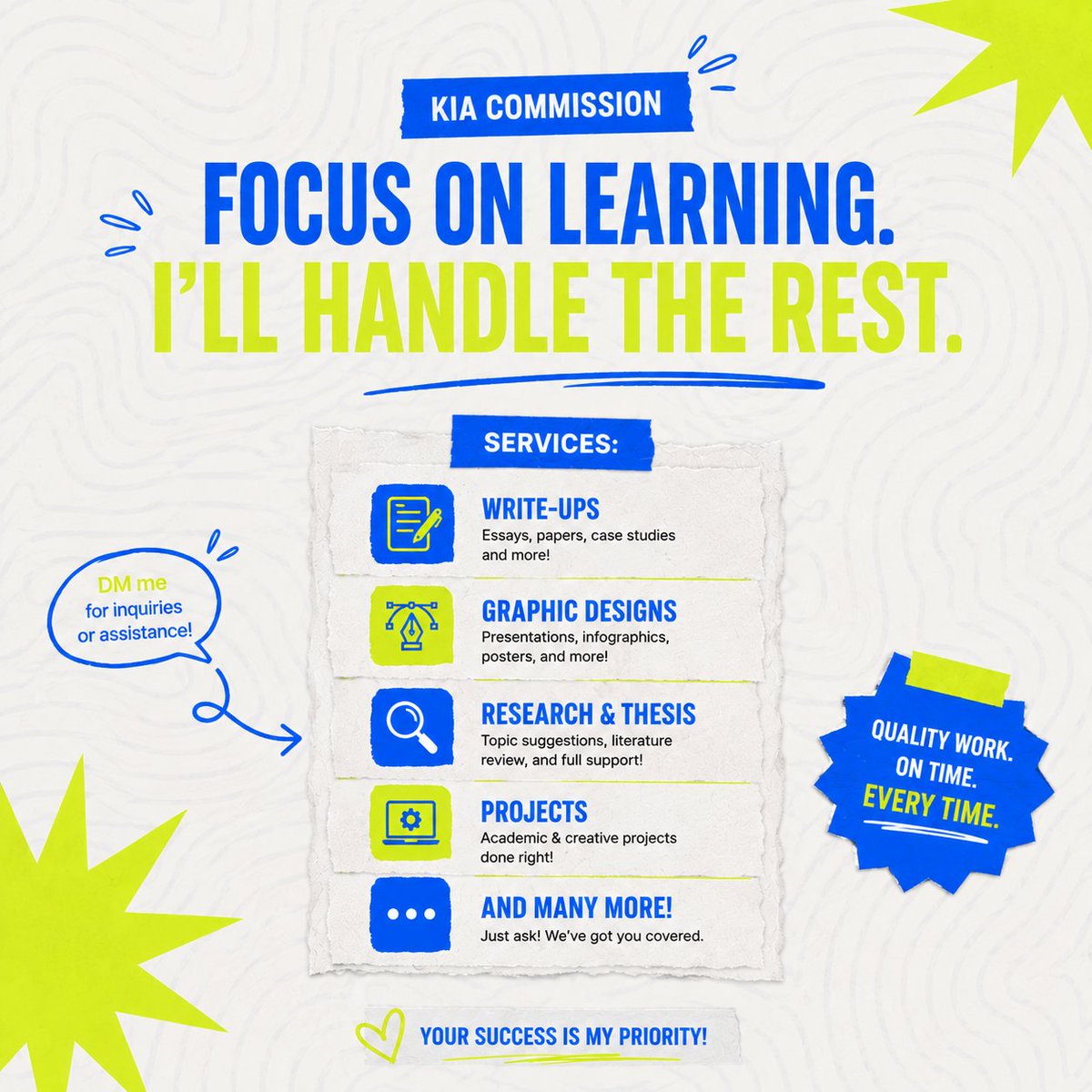 Kia_AcadComms's tweet photo. REFLECTION &amp; REACTION PAPER PH

i can handle your:
• descriptive &amp; expository essay
• blog post &amp; content write up

lf writer commissioner lf essay commissioner creative writing ph speech script declamation piece academic writer pagawa ng essay https://t.co/dSobU13Ks8