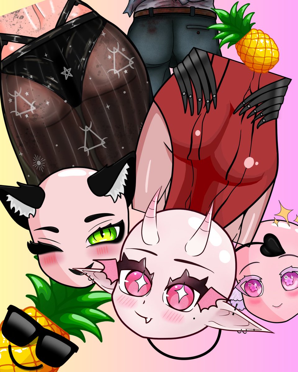 ldekalexl's tweet photo. 🍍Stickers/Emotes commissions are OPEN! 🍍

Ive been making stickers and emotes for fun (yes, including bald VTubers and DBD butt stickers🍑) while also improving my art skills.

NOT limited to these, I can create all kinds of customs stickers! Dm me if youre interested! ❤️ https://t.co/aulH8rJ6Dh