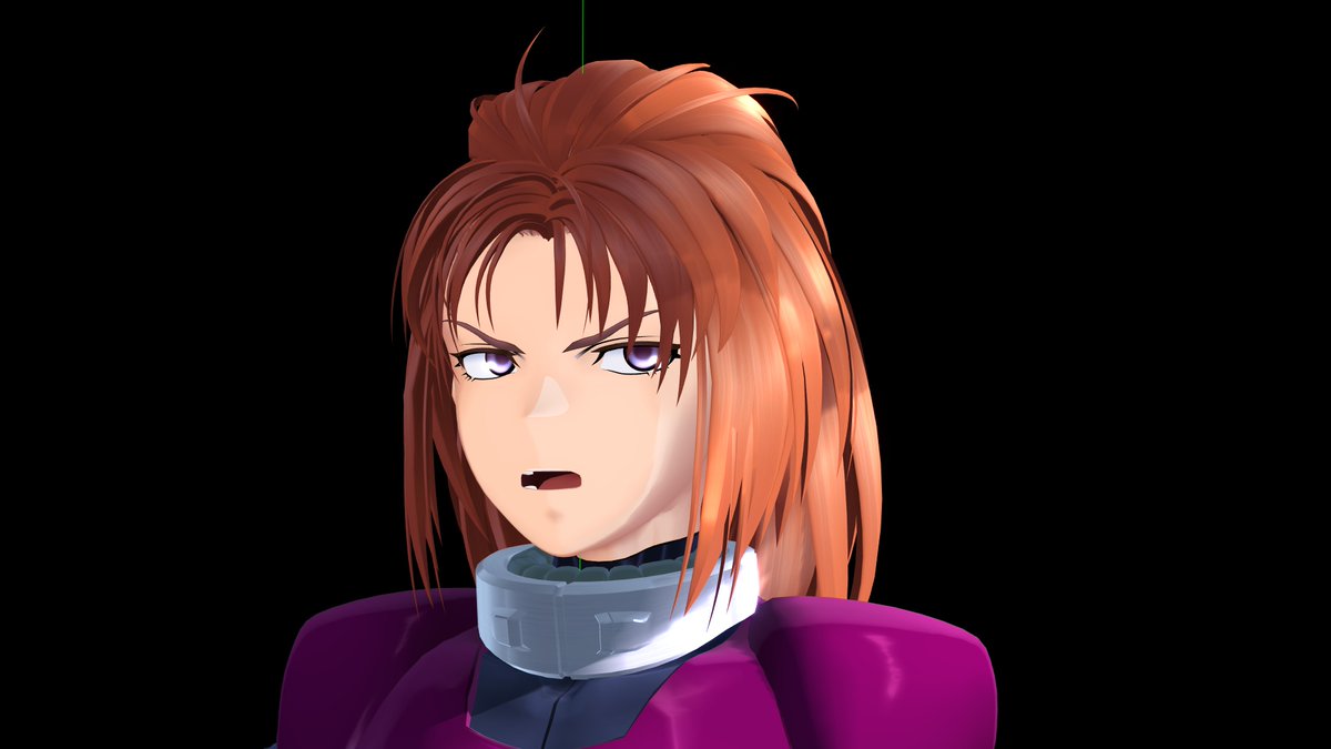busuzimamakoto's tweet photo. MMDでマリーダさん、しょにょよん～
表情作ってメットを作った
来週末配布します！
    
#MMDガンダム 
#マリーダ・クルス https://t.co/wh694ezZNF