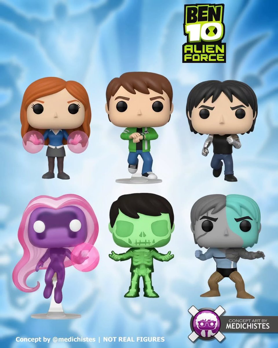 JonFunkos's tweet photo. Ben 10: Alien Force concepts by @medichistes (IG)!

#Funko #Ben10 https://t.co/aRUbUaPUgV