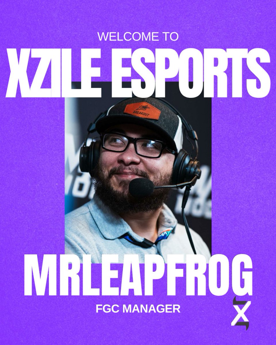 XzileEsports's tweet photo. It's time for another announcement.
We are welcoming @themrleapfrog to Xzile Esports!

MrLeapFrog is joining us as our FGC Manager!
A full-time caster across multiple FPS and FGC titles, they've dedicated years to competing and organizing tournaments. Now he's bringing that experience to help mentor, strengthen, and develop upcoming talent as part of our team. 

We can't wait to see the impact he'll make and what he has in store for us. Please join us in giving him a warm welcome!

"I don't just drop combos, I manage the people that do!"