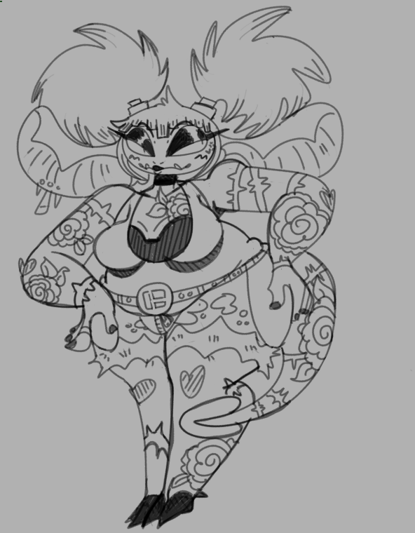 MARZlPANMADNESS's tweet photo. (( draws marzipan with tattoos :]

realizes i have to do a new render w/ her new tattoos :[ https://t.co/W43pEFj401
