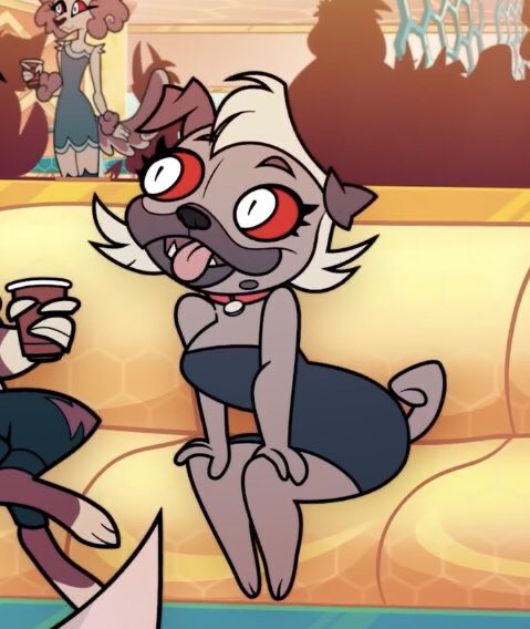 NumberOneVikki7's tweet photo. @NatyredAi I know this one doesn’t have an official name,but would definitely to see more of her one day as she’s also a helluva boss character. Models of her do exist is just a matter of knowing how to find them as she doesn’t have a name ,but pug girl hellhound gives surprising results. https://t.co/8Ee2RiovjK