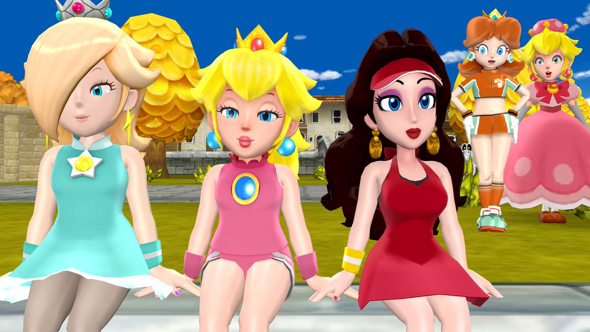 Everyone is waiting #MMD #SuperMario #Rosalina #PrincessPeach