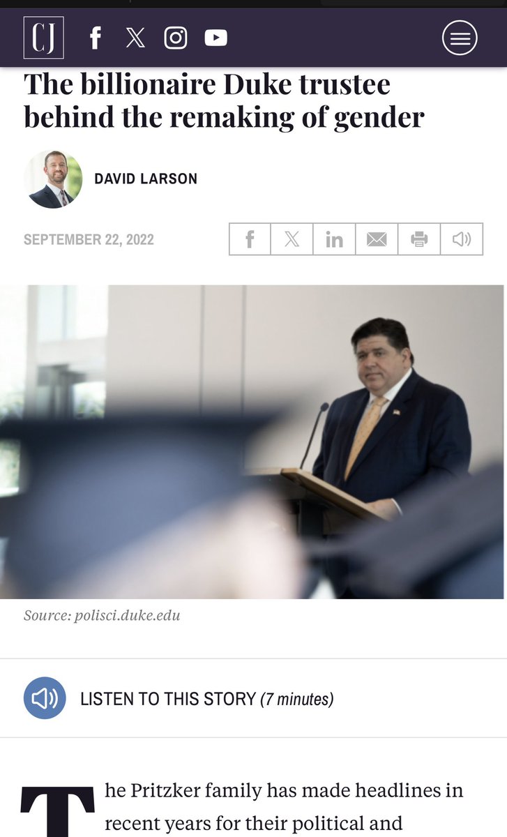 GodPricker's tweet photo. JB Pritzker is still on the board at Duke University. 

Look at what they are big into now as well…..

You can’t hate that piece of garbage enough. https://t.co/8ebGzeV6Uy