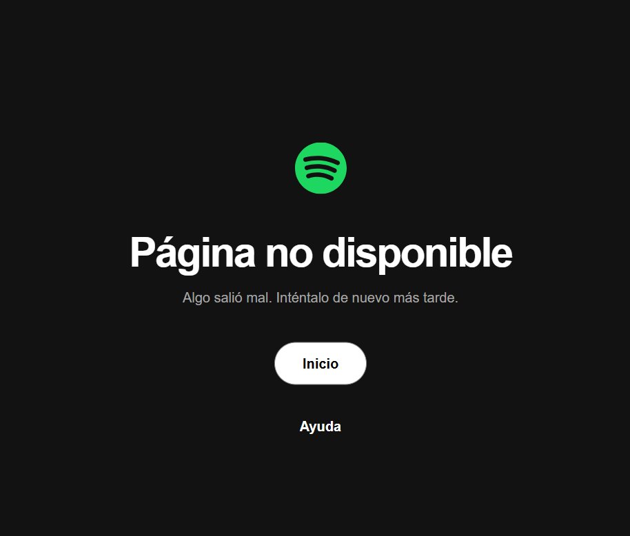 chavo_182's tweet photo. ¿Se acaba de cae de nuevo Spotify?
Did Spotify just went down again?

#spotify https://t.co/Il0OMIGiPV