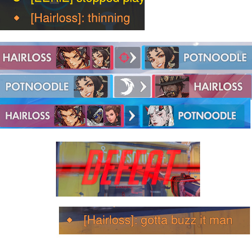 PotNoodleOW's tweet photo. Update: this 24-year old lost his battle with hairloss https://t.co/QxMaDxJYrW
