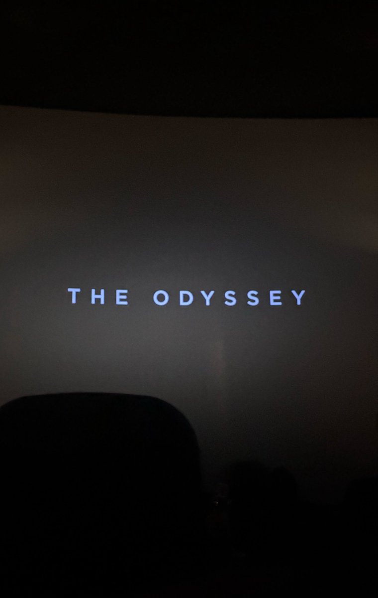 PercyUpdates's tweet photo. Lucky to see it in 70mm IMAX!

Happy Odyssey Weekend! https://t.co/z4WdIgNdOk