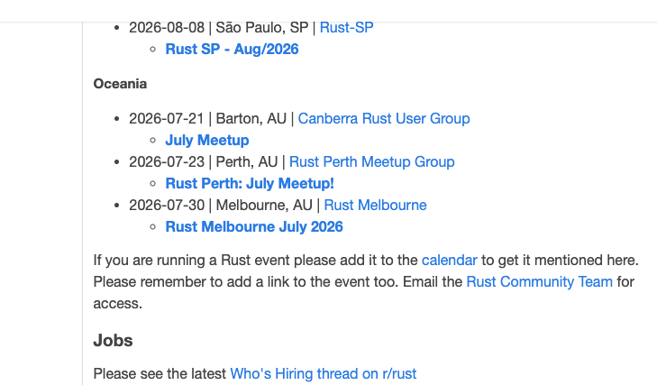 Rust Melbourne tweet media