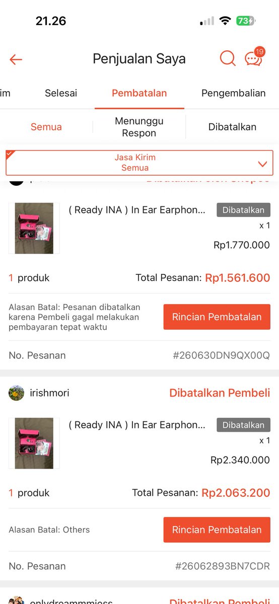 clasiy's tweet photo. ‼️ SPILL BUYER HNR DAN GAJELAS ‼️

berawal dari owner flashstore go chat aku nanya barangnya dan nego sampai aku udah ubah nominalnya. sebelumnya dia dan membernya sempet checkout diaku dan ga dipayment sampe kena cancel https://t.co/FuTyiyIseA