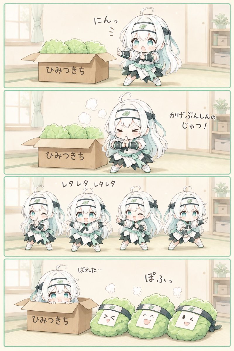 chibilettuce's tweet photo. にんっ https://t.co/SxHPsFd0uh