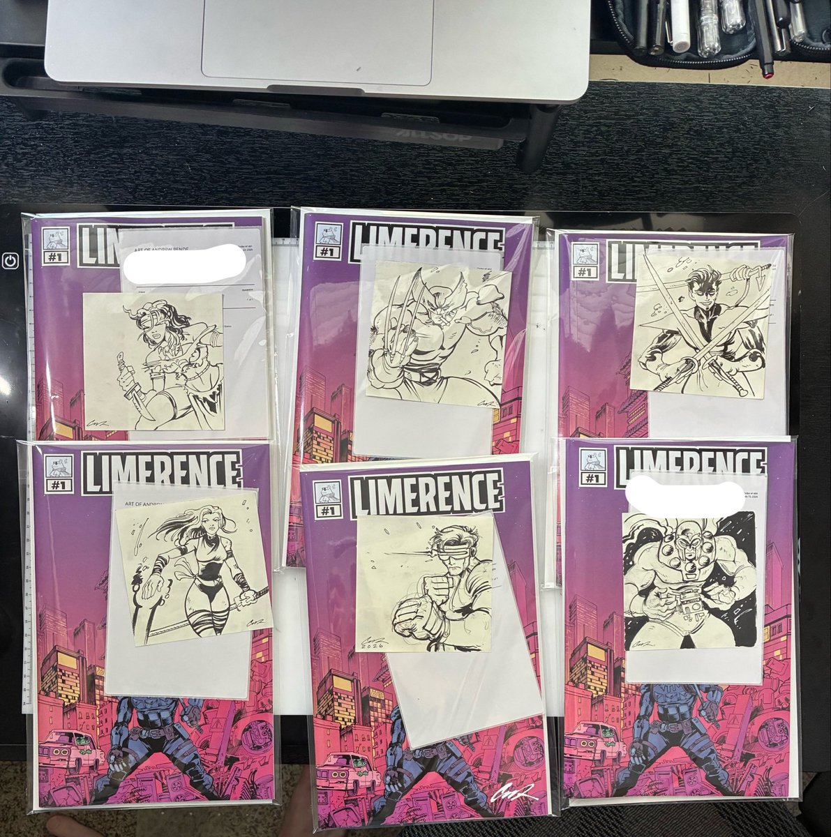 DrewRende's tweet photo. Some X-men drawings I sent out with today’s orders on my comic book 
#comicbooks https://t.co/UHYVGYLapK