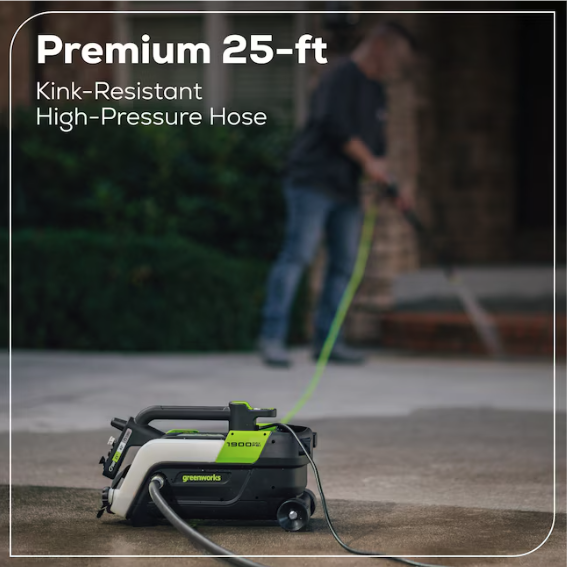 LordOfDiscounts's tweet photo. 💦500 Sold Last Week! Greenworks 1900-PSI 1.2-GPM Cold Water Electric Pressure washer with 4 Spray Tips, now $109 via Lowe's

⬇️ 39% Price Drop

🔗 - https://t.co/KxNWU3zTAN https://t.co/R2SgvN6Beq