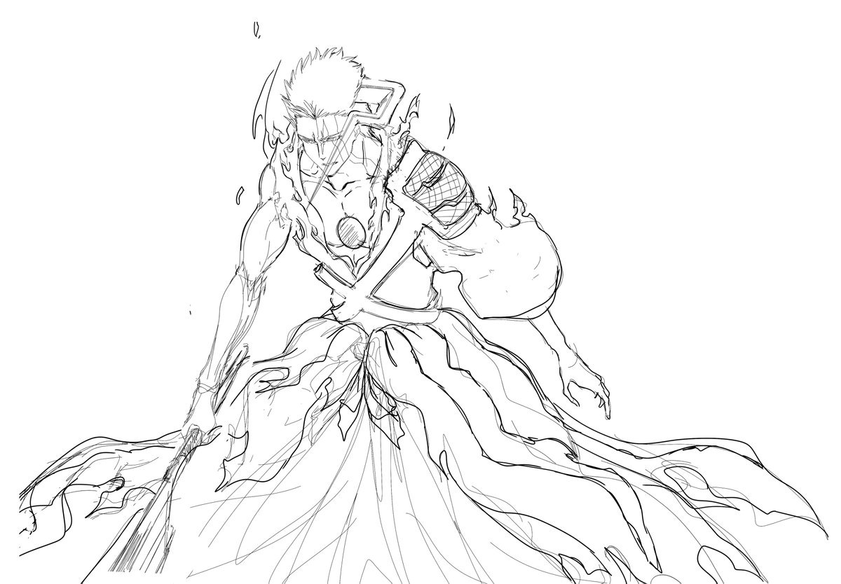 IchihimeDoodles's tweet photo. I'm working on it! ⸜(｡˃ ᵕ ˂ )⸝♡ 

#BleachTYBW #IchigoKurosaki https://t.co/cL6hxZySMl