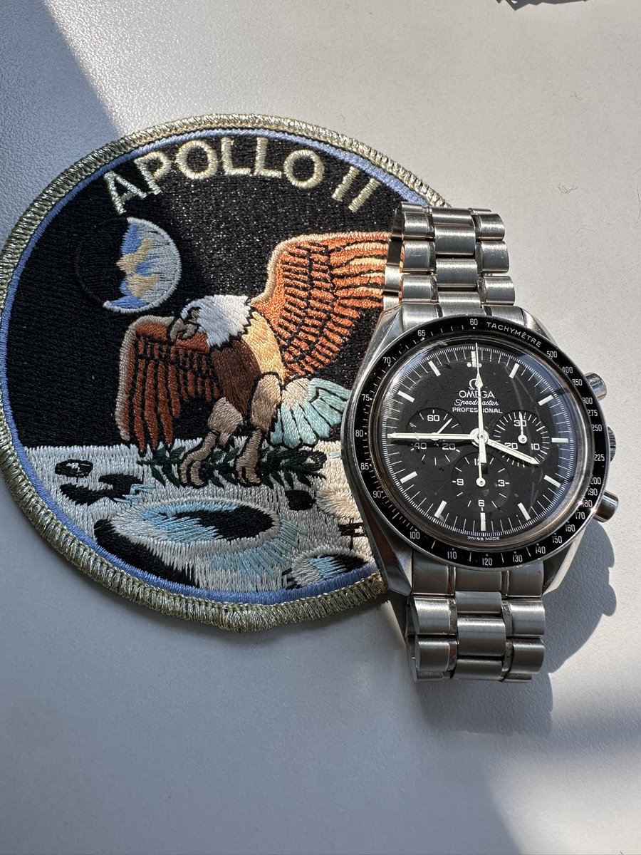thelanjampod's tweet photo. En route to the Moon 7-16-69 

#speedy #omegaspeedmaster #apollo11 #nasa #omegaspeedmasterprofessional @omegawatches https://t.co/R474Mzh0sD