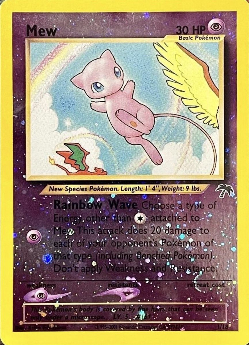 shotguncaio's tweet photo. Before there were alternate arts, Illustration Rares, or Special Illustration Rares, there was Southern Islands.

Released in 1999 as a premium collection rather than a traditional booster set, Southern Islands featured just 18 cards split across three beautifully themed mini-sets: Tropical Island, Rainbow Island, and Jungle.

What made it so special wasn't rarity, it was the experience.

Every card was connected through peaceful, storybook-like artwork. 

Pokémon weren't battling or posing dramatically, they were simply living in harmony, exploring beaches, forests, sunsets, and crystal-clear oceans. 

It felt more like opening the pages of a children's picture book than a Pokémon set.

The collection also introduced some of the franchise's most iconic artwork, including fan favorites like Mew, Togepi, Lapras, Slowking, Marill, and Lickitung.

More than 25 years later, Southern Islands is still one of the most beloved Pokémon releases ever made because it captures something many modern sets don't try to.

It's a reminder that Pokémon was never just about battles, it was about adventure.