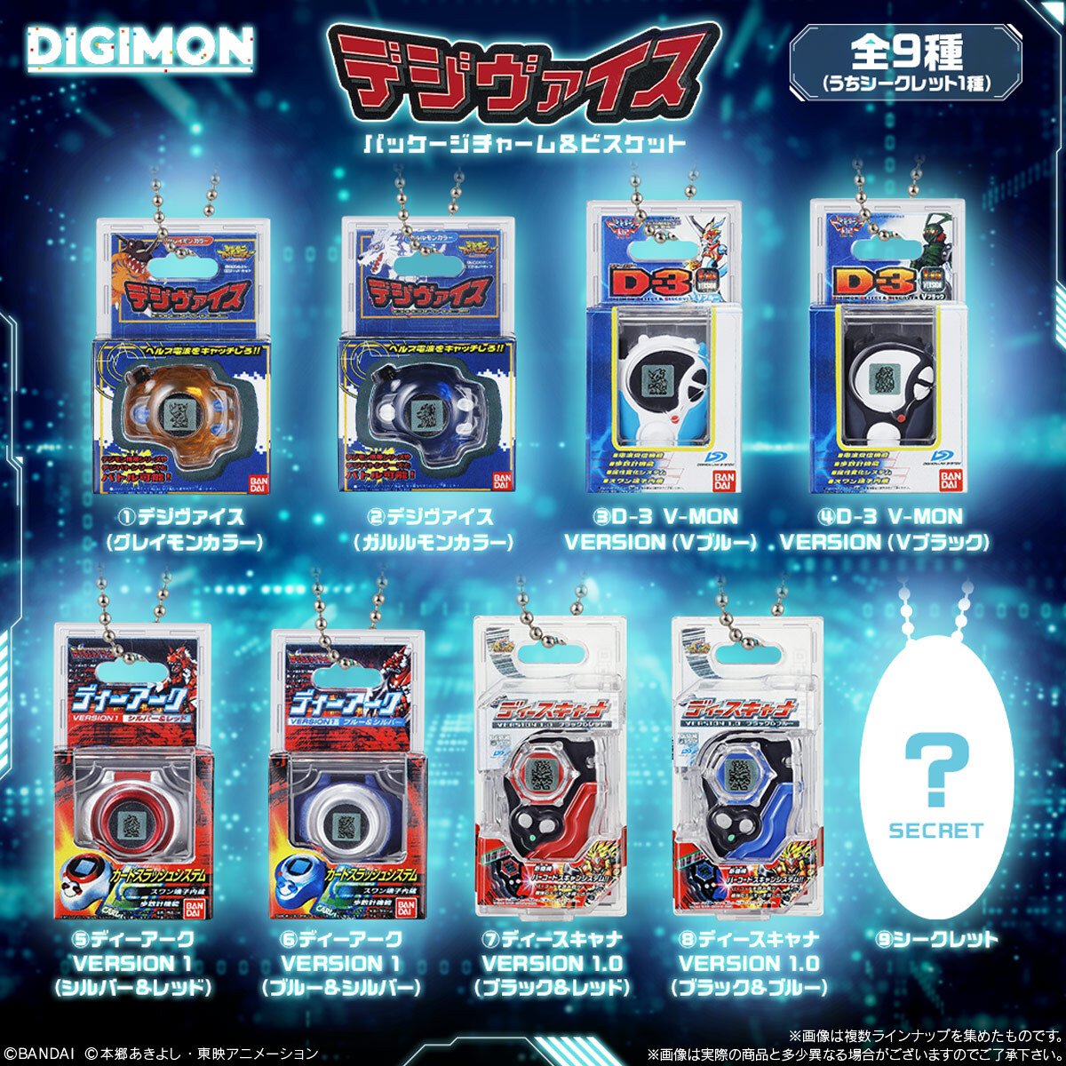 食玩 More biscuit toy products from Bandai - Digivice Package Charm
