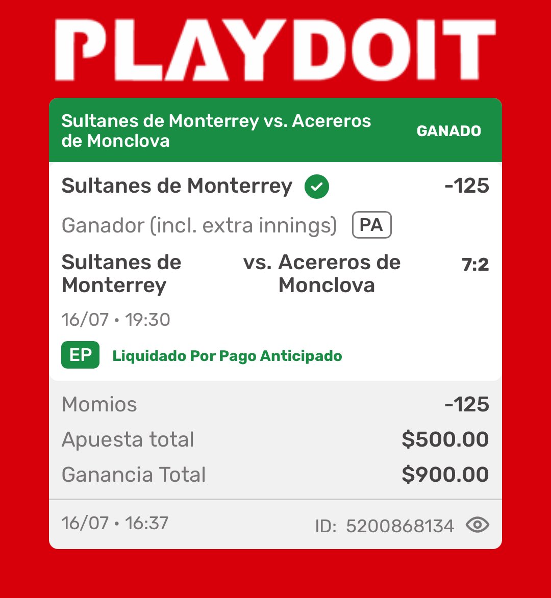 PicksMaldo's tweet photo. Hoy nos fuimos 4/4 🥳✅💵 https://t.co/OmOGPUAbFO
