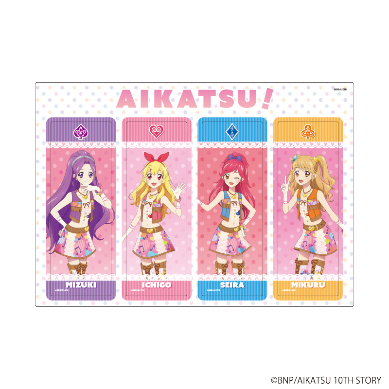 A3_event's tweet photo. 『#アイカツ！』 POP UP SHOP
 in 東京キャラクターストリート

4連クリアしおり「アイカツ！」(描き下ろしイラスト)のご紹介です！
ぜひお手にとってご覧ください✨

通販はこちら▶https://t.co/dl1mqBxn8P https://t.co/k1l0x1N8Z5