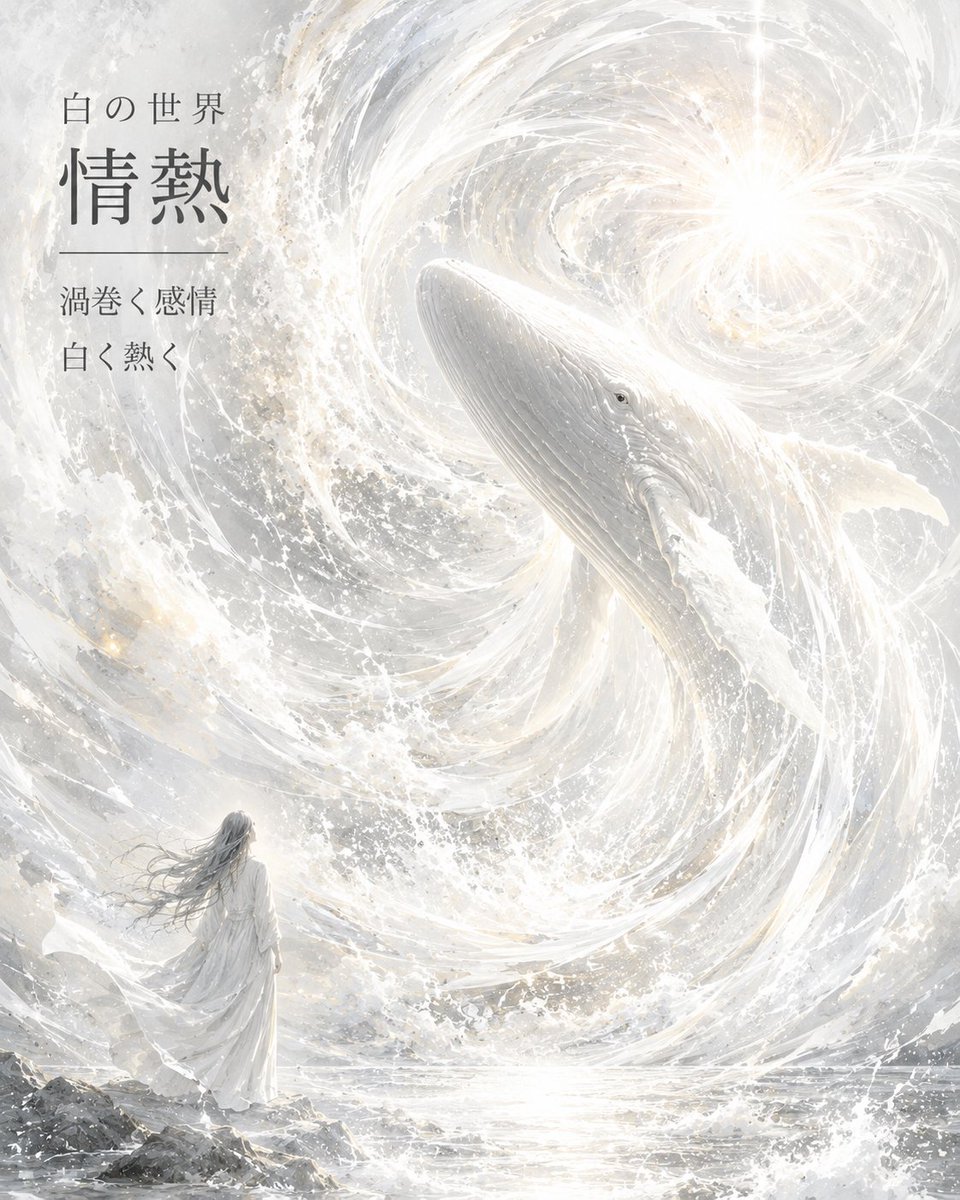 kNfRi1fynQUU3lw's tweet photo. 白の世界
情熱
渦巻く感情
白く熱く

#ChatGPT #AIart https://t.co/7rE2xqQr36