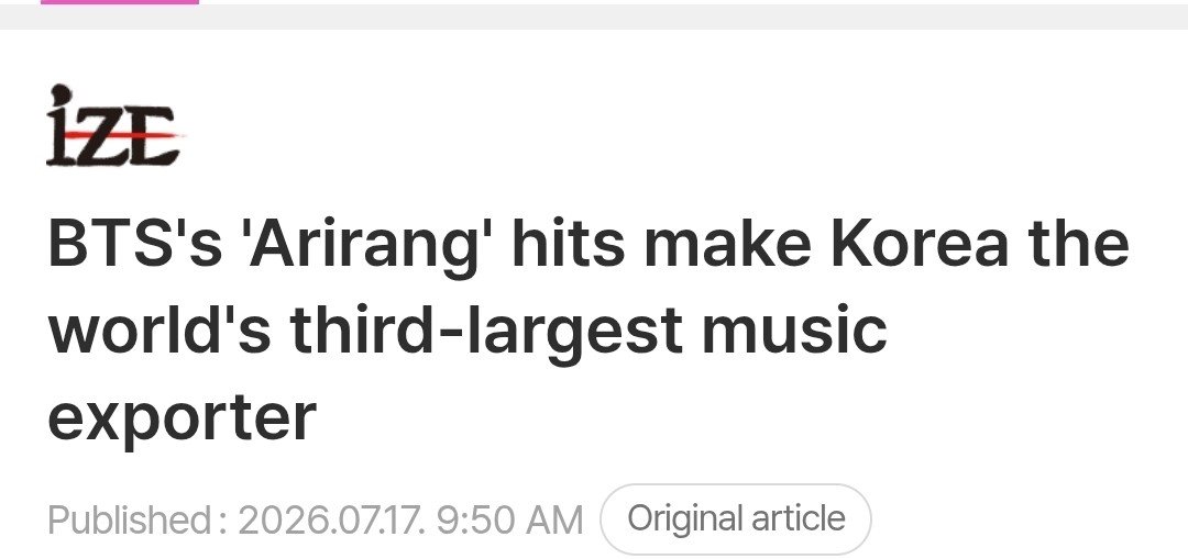 Yoonginapuppy2's tweet photo. 🧠Back in March, K-media was calling the Netflix comeback “public money being spent on a private group/company.” "inconvenient and special treatment". Now that the results are in, suddenly it’s “South Korea’s and K-pop’s success.”🤡
Watching Korean media being forced to report on BTS and ARIRANG because international reports show that nearly every positive result for the K-pop industry in 2026—an industry that was declining before the comeback—is tied to BTS is honestly hilarious.

And, of course, there’s no mention of how they attacked, minimized, and tried to undermine the comeback in March by questioning public investment in security for a major international event. When I-ARMY criticized them, we were told, as always, “It’s their culture—you just don’t understand.” Well, looking at these headlines now, I really don’t understand. All I see is a culture with absolutely no shame.💁🏽‍♀️

BTS and HYBE spoiled them. They genuinely believe BTS has an obligation to carry the country’s soft power—and pay for it...
