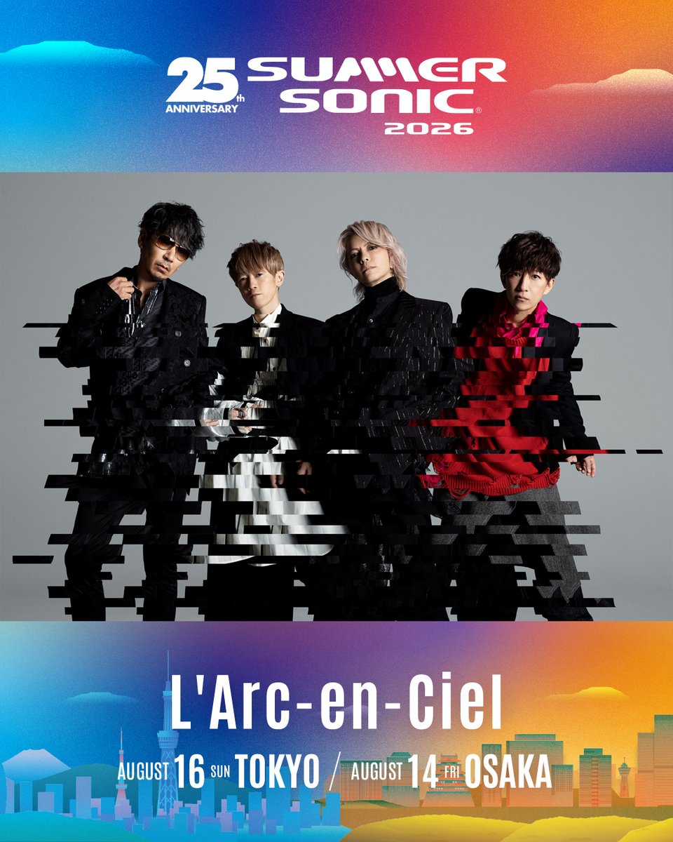 SummerSonic_Osk's tweet photo. 🔥タイムテーブル解禁🔥

あなたはどう回る？！🧐⚡

【DAY1】8/14(金)
https://t.co/uTwryAyItp
この日だけの豪華ラインナップ✨

ヘッドライナーの L'Arc〜en〜Ciel をはじめ、
世界中から豪華アーティストが集結🔥

🎫チケット好評発売中！！！
https://t.co/0C914HJ4OF

#サマソニ大阪 #サマソニ https://t.co/MjODHyftqq