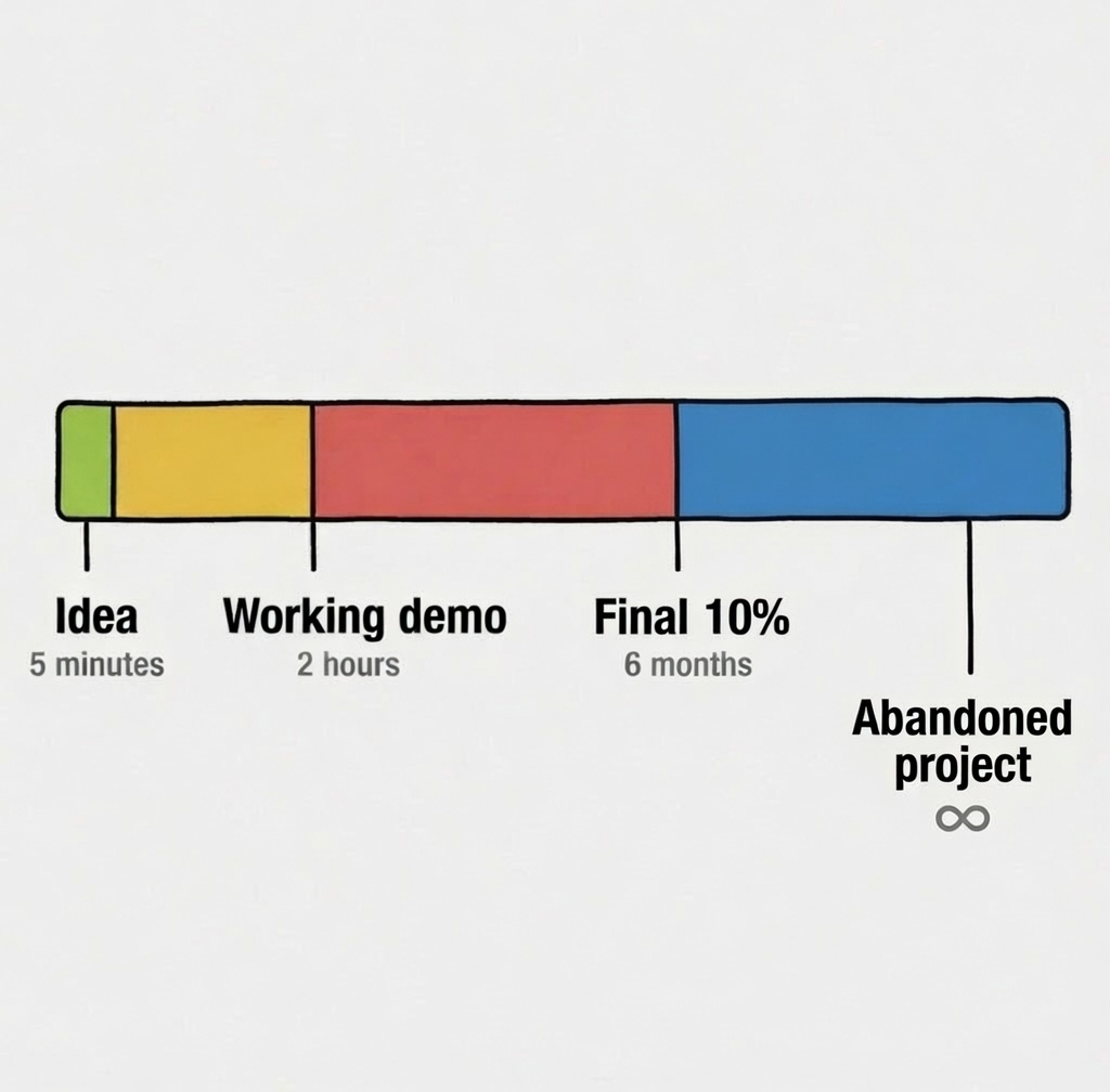 ThePrimeagen's tweet photo. The new software dev cycle https://t.co/SNvi8CYwQA