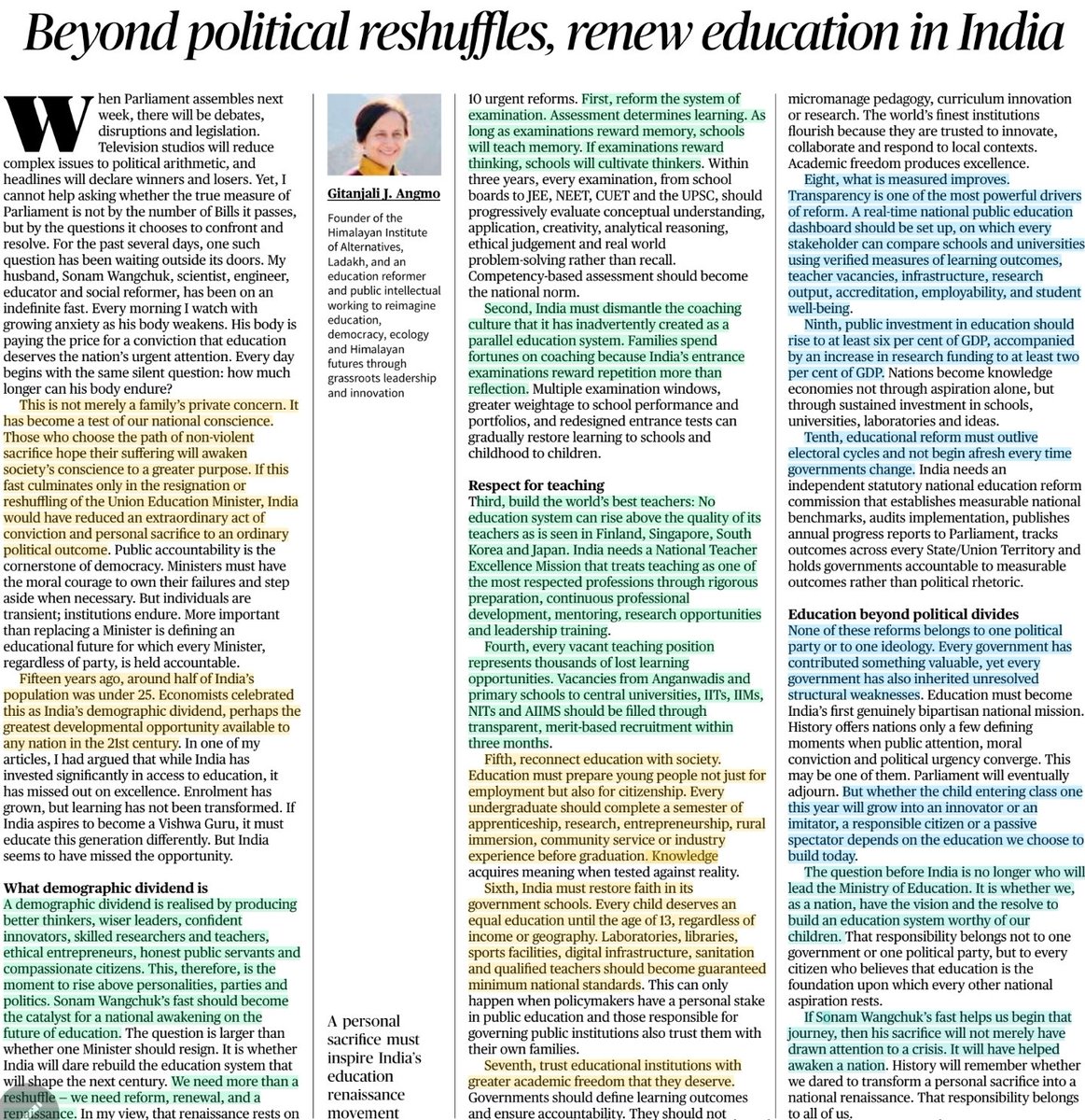 UPSC_Solulu's tweet photo. ๐ฎ๐ฟ๐ฅ Beyond Political reshuffles, renew education in India ๐ฎ๐ณ
SOURCE-TH
#UPSC #BPSC #UPPCS #UPSCPrelims #UPSCMAINS #upscguide #upscaspirants #upsc_mains #Editorials #Education #SonamWangchuk #CJP #CockroachJantaParty https://t.co/gjvIoNI8Hy