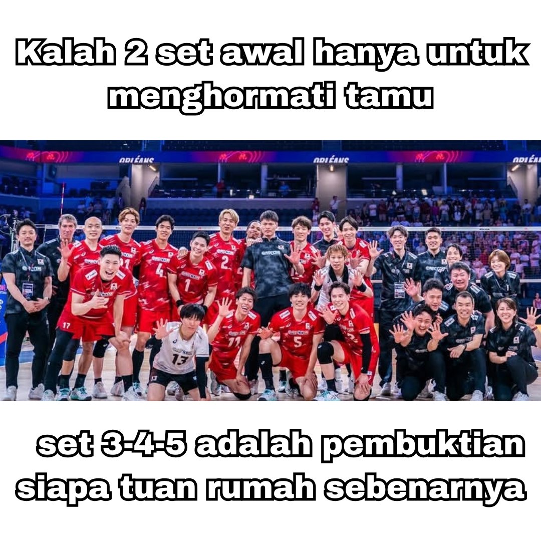 cheeky_ballz's tweet photo. ilmu ketapel : kalah di 2 set awal, menggila di 3 set terakhir 

#JUMAWA #RYUJINNIPPON https://t.co/StcWUNh3NS
