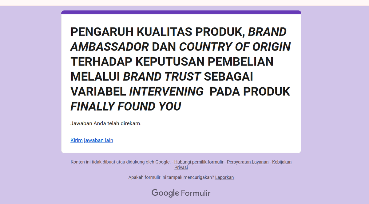 Pwarkjihunn's tweet photo. @alyaansywaa hii kakk, mau barter sm punya aku ga?

ini link kuesioner aku yaa https://t.co/7i6wefaB59 

ini aku udah isi punya kamu yaa https://t.co/0PfLvAw1dA