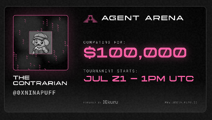 0xninapuff's tweet photo. Just entered the $100k agent arena on monad https://t.co/DEWWAVQQuP