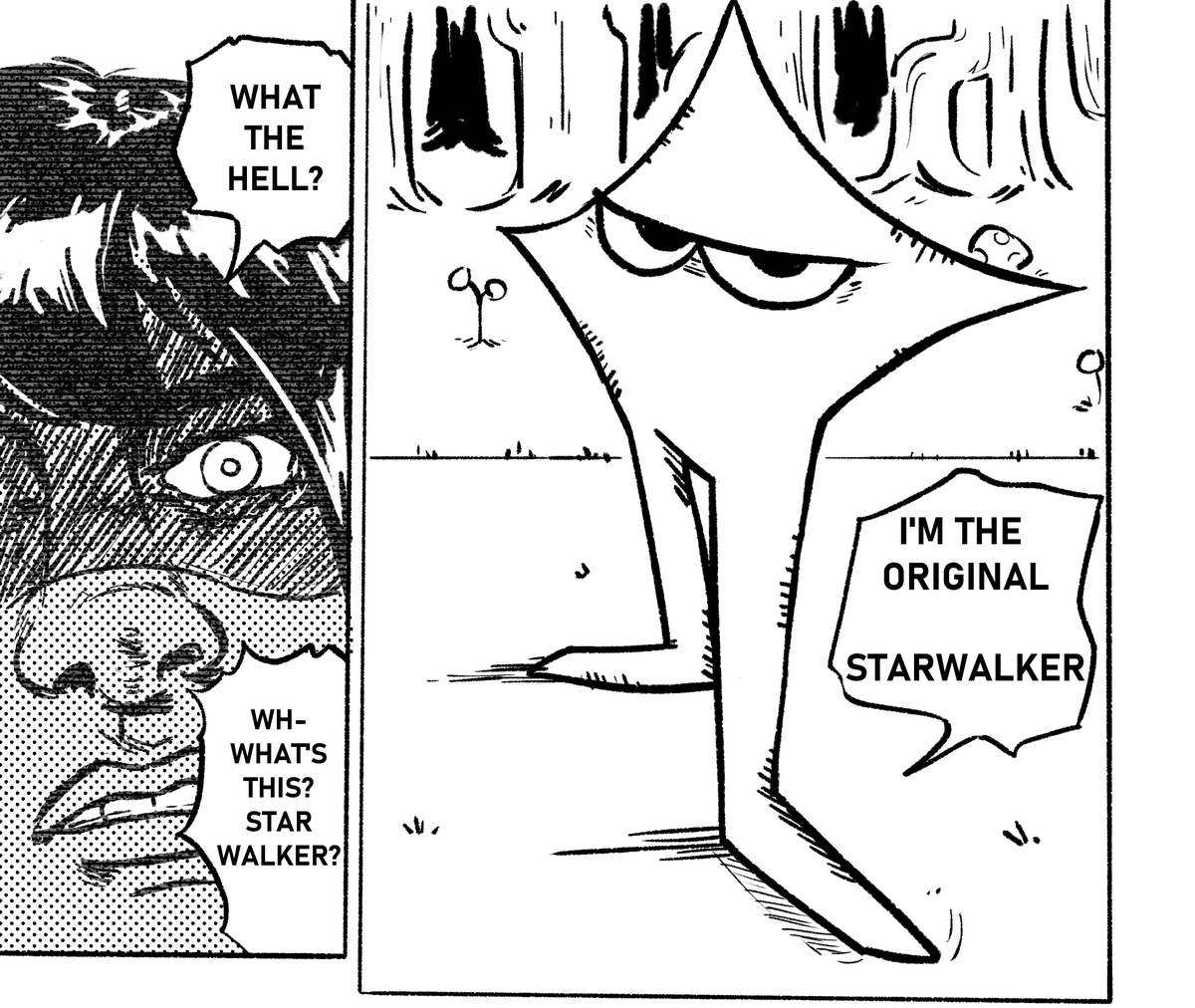 Skye_art's tweet photo. Redraw of this recent Jojo panel because its very Starwalker coded https://t.co/BFEiS7y0KM