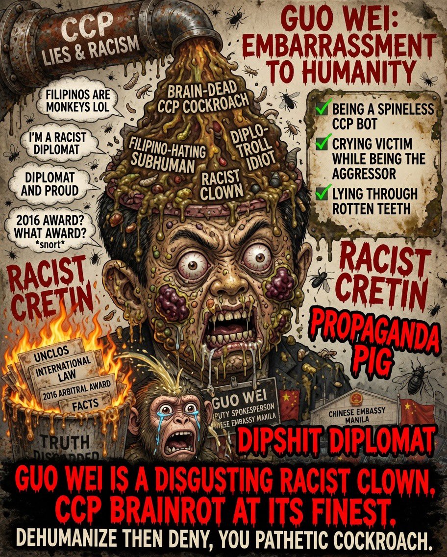 flixrhidalgo's tweet photo. @tribunephl There’s no cure to #ccpBrainRot #RacistCCP https://t.co/cJYW9P2OPP