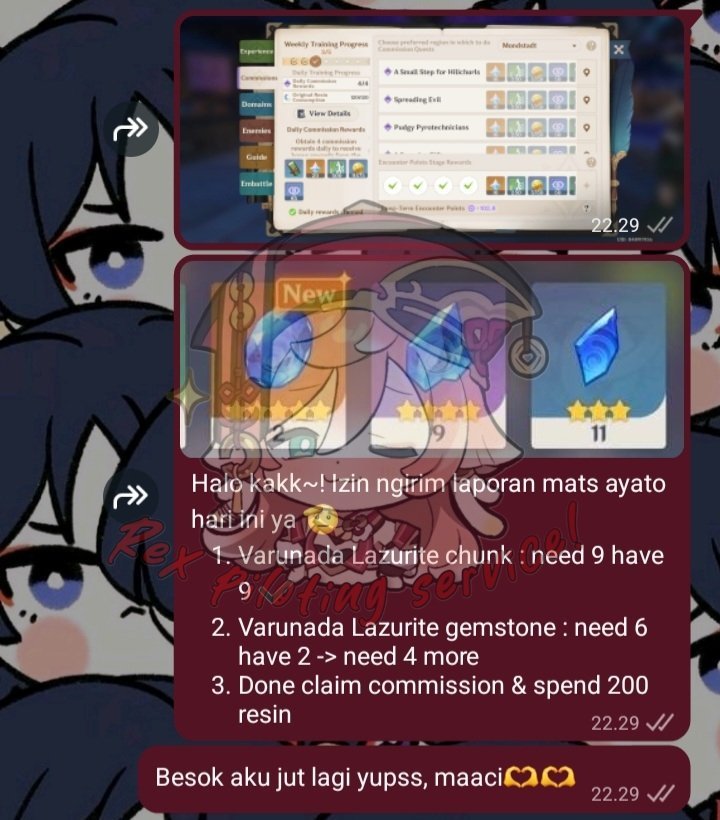 yanpheii's tweet photo. 15 Juli 2026 - Genshin Impact — Character building &amp; farming https://t.co/fBylWqkMFL
