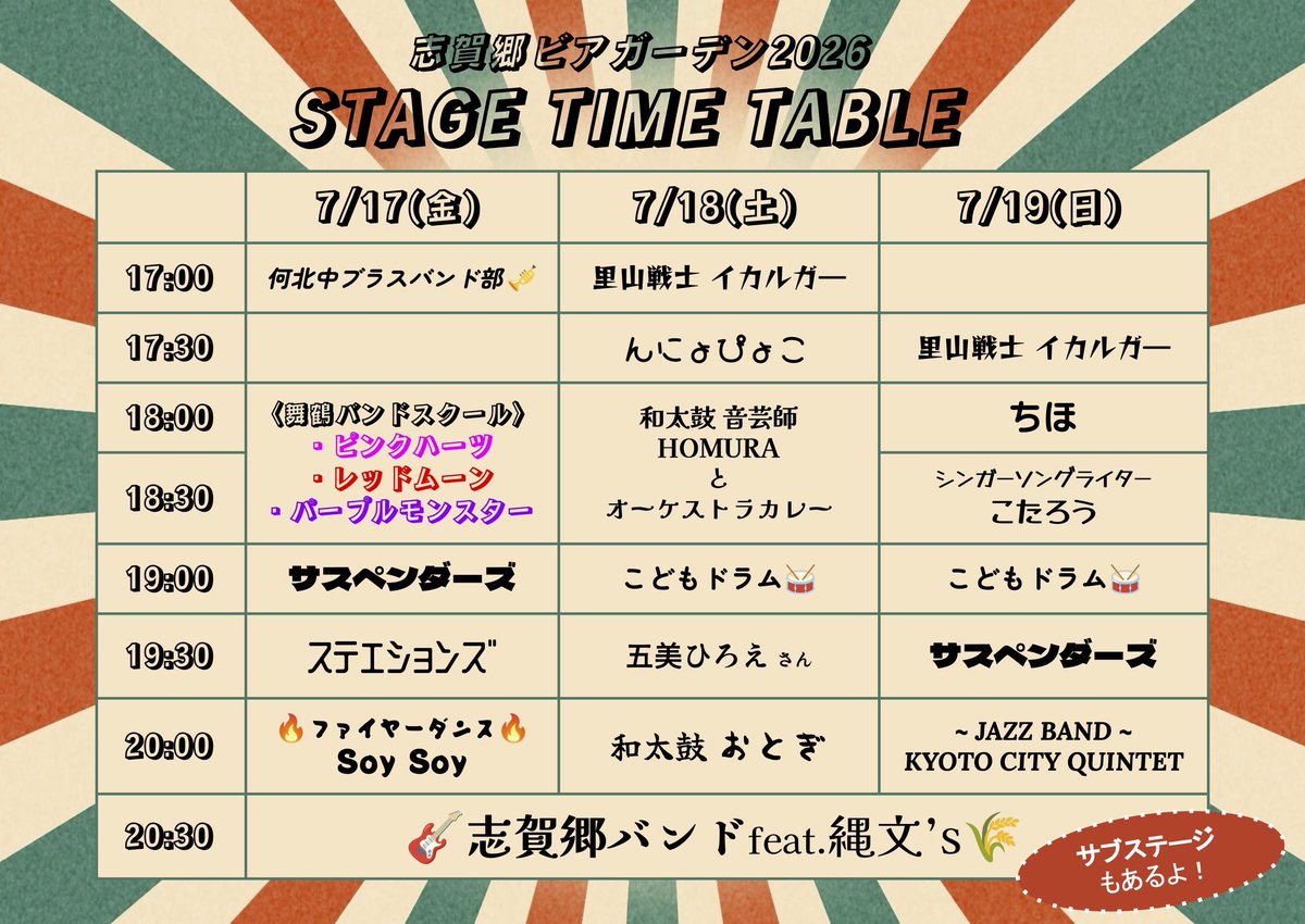 STATIONS_JP's tweet photo. 本日は
志賀郷ビアガーデンに出演します🍻
いい天気！よろしくお願いします🌻 https://t.co/5zGY5OvuBq
