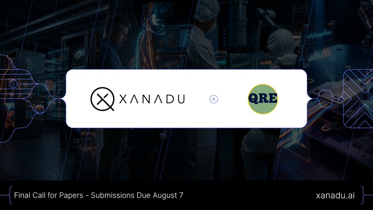 QRE 2026 is taking place at Xanadu this year and this is your last chance to submit your work!

We have extended the submission deadline for talks and posters u