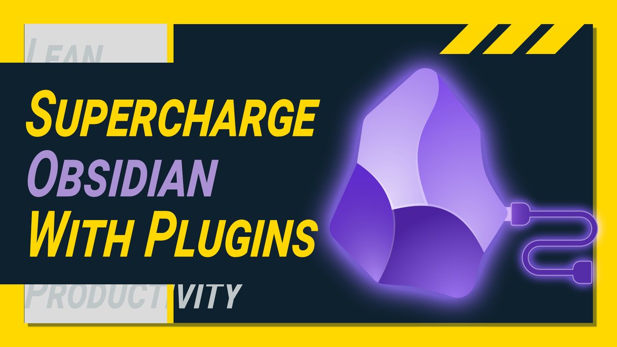skasper's tweet photo. 💡 Obsidian Plugins You Can't Afford to Miss - My TOP 10 Favorites!

Discover the must-have plugins for Obsidian that will supercharge your workflow. Check out my top 10 favorites!

🎞️ https://t.co/7vzfjCF9qX

#LeanProductivity for #Obsidian https://t.co/I4TrME0kma