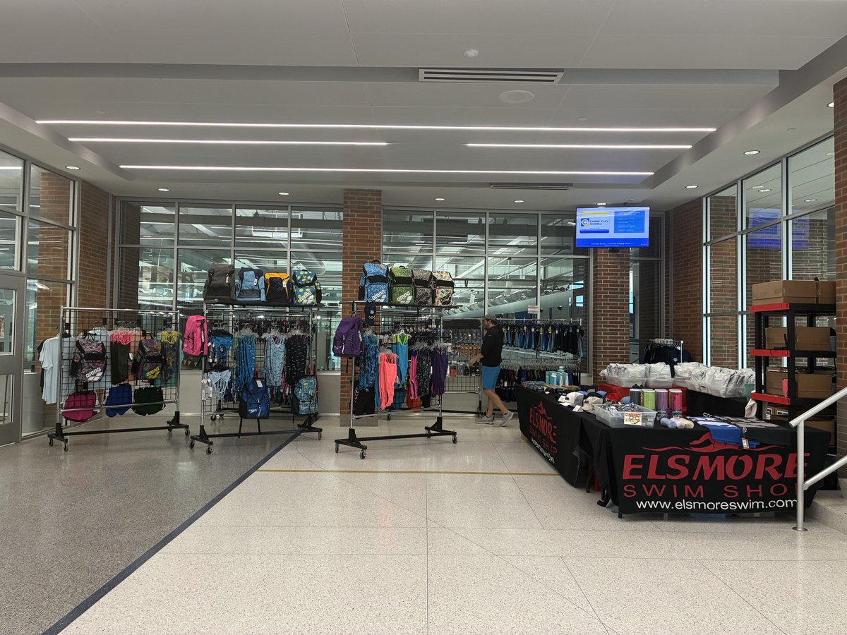 ElsmoreSwimShop's tweet photo. Are you at Age Group State in Camel, IN? The Elsmore pop up will be there every session through Sunday prelims. Stop and shop now! #ElsmoreSwimShop #StateSwimming #SwimMeet https://t.co/KepP2CADo7